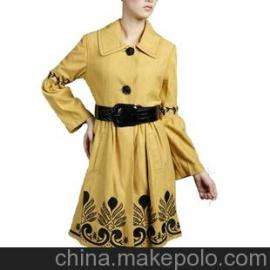 欧美刺绣外套搭配衣服