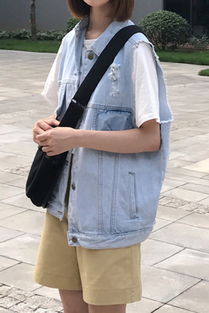 马甲衣服搭配学生夏季