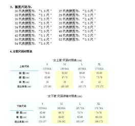 男人衣服尺码搭配