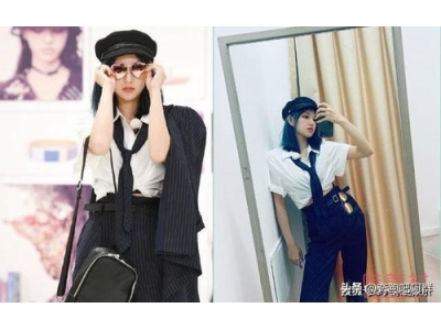 沙溢给程潇搭配衣服照片