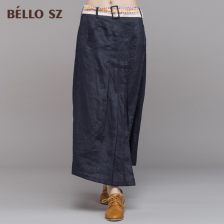 亚麻长款衣服怎样搭配