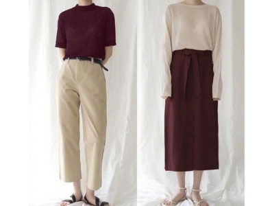 白杏色衣服搭配