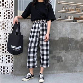 格子裤怎么搭配衣服好看大全(格子衣服,格子裤怎