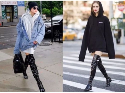 马丁靴女冬天搭配衣服微胖(女性马丁靴冬季时