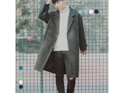 中长款黑色毛呢外套如何搭配衣服(黑色毛呢大衣