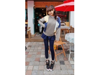 韩风搭配衣服女生图
